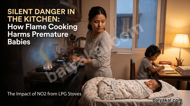 Read Silent Danger in the Kitchen: How Flame Cooking Harms Premature Babies parenting guide - Balyakal educational preview
