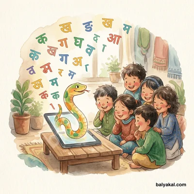 Spelling Snake - Free interactive educational game on Balyakal - Balyakal educational preview