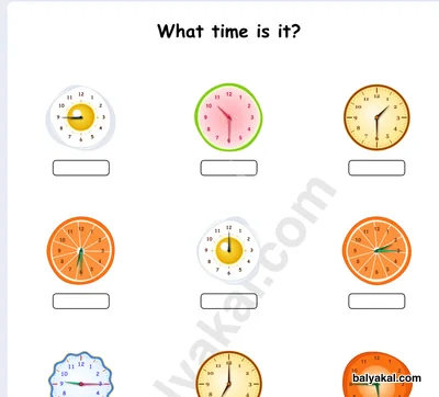 Clock face sheets - Balyakal educational preview