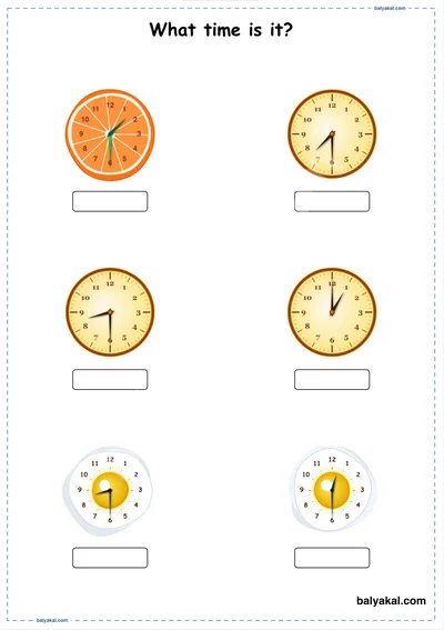Read the Analog Clock page 3 - Printable worksheet preview
