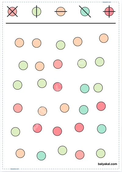 Color cross page 3 - Printable worksheet preview