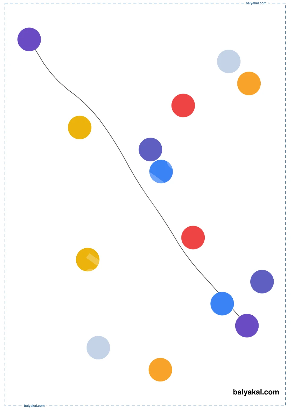 Connect the Matching Colors page 3 - Printable worksheet preview