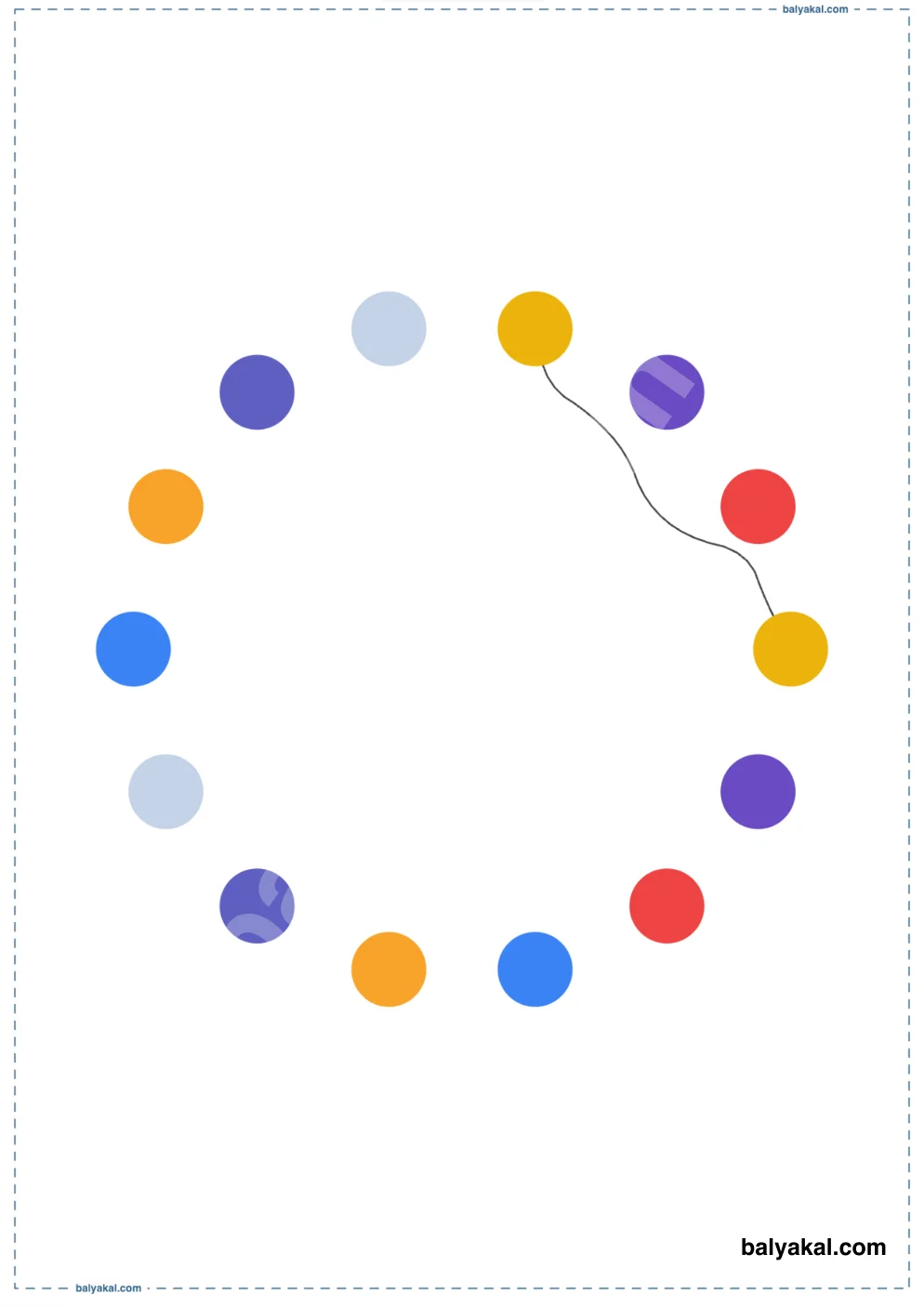 Connect the Matching Colors page 1 - Printable worksheet preview