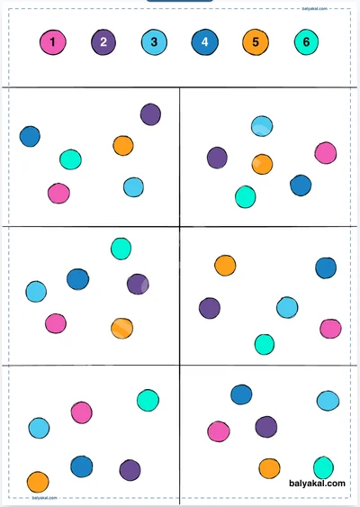 Complete the Color Sequence page 1 - Printable worksheet preview