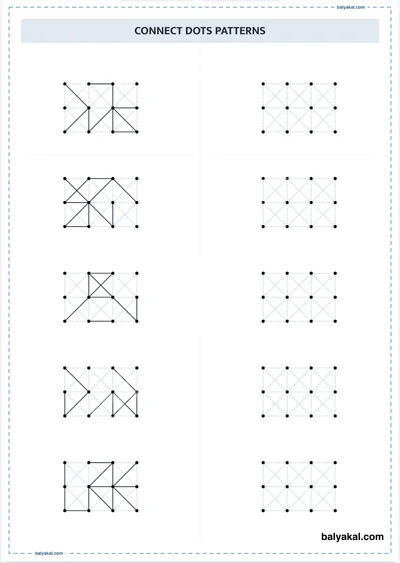 Connect dots pattern - Balyakal educational preview