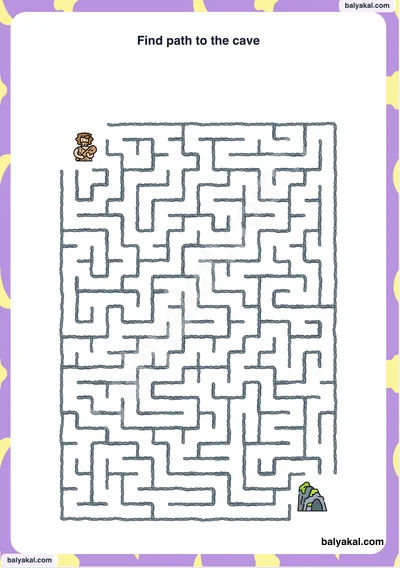 Playful Mazes page 3 - Printable worksheet preview