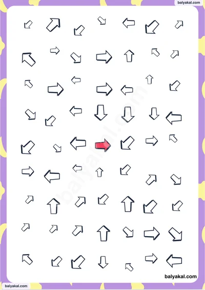 Visual Perception - Arrow Tracking page 3 - Printable worksheet preview