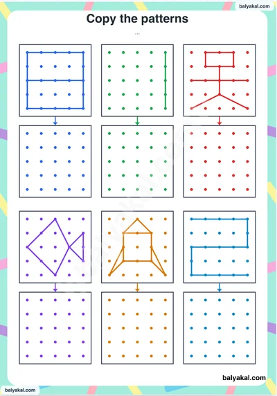 Visual Perception - Patterns page 3 - Printable worksheet preview